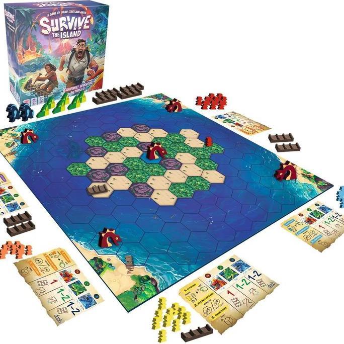 Promo Survive The Island New Edition Board Game - Previously Escape From Atlantis Cod