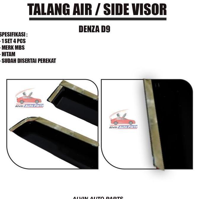 Promo Talang Air Byd Denza D9 / Side Visor Denza D9 Flat / Accessories Byd Denza D9
