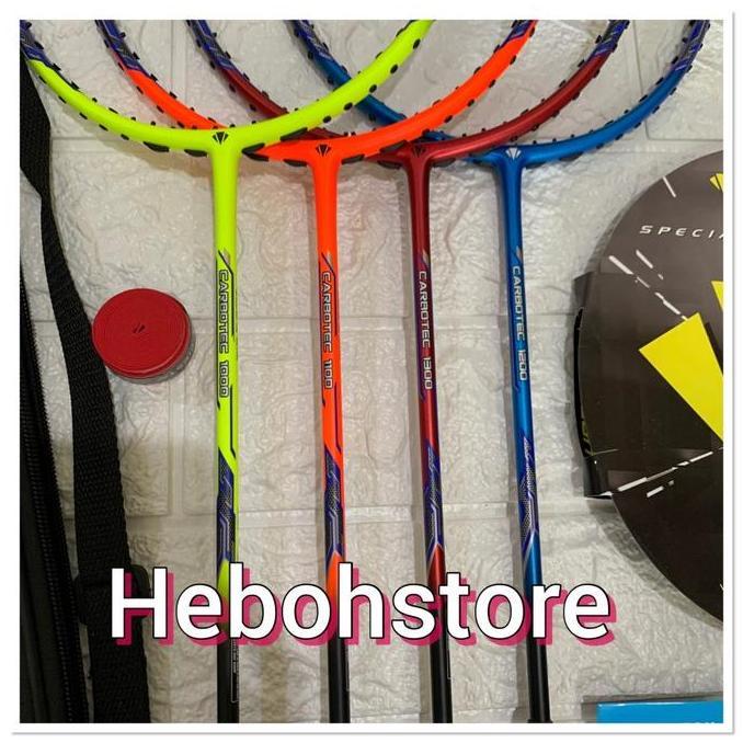 feranagrup Raket Badminton CARLTON CARBOTEC 1000/1100/1200/1300+SENAR YONEX BG66 Diskon