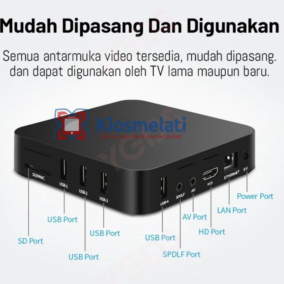NEW DEALS ANDROID STB 4K SMART TV BOX UNLOCK NETFLIX GLOBAL MXQ PRO ANDROID 13.0OS 2.4G WIFI 16GB RA