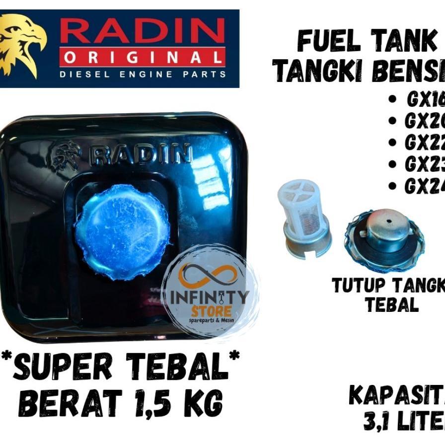 Fuel Tank - Tangki Bensin Gx160 Gx200 Gx220 Gx240 Radin