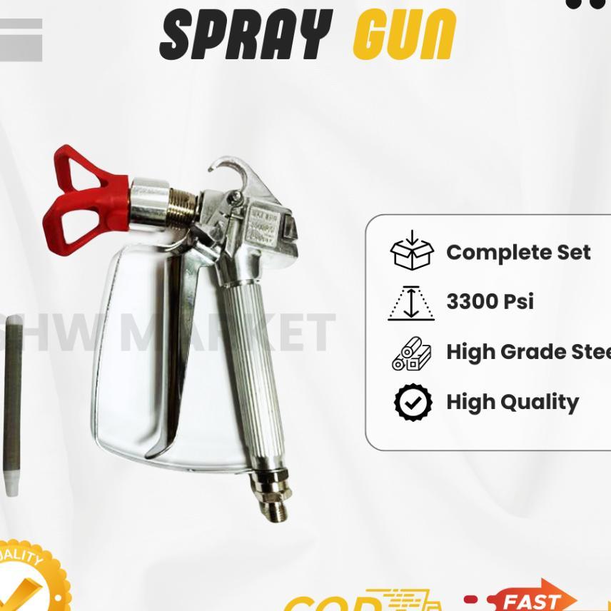 Airless Spray Gun 3300 Psi Pneumatic Painting Spray Gun - 762