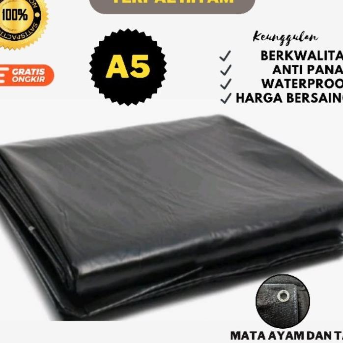 Terpal Hitam A5 Ukuran 4X6 4X5 4X4 Waterproof