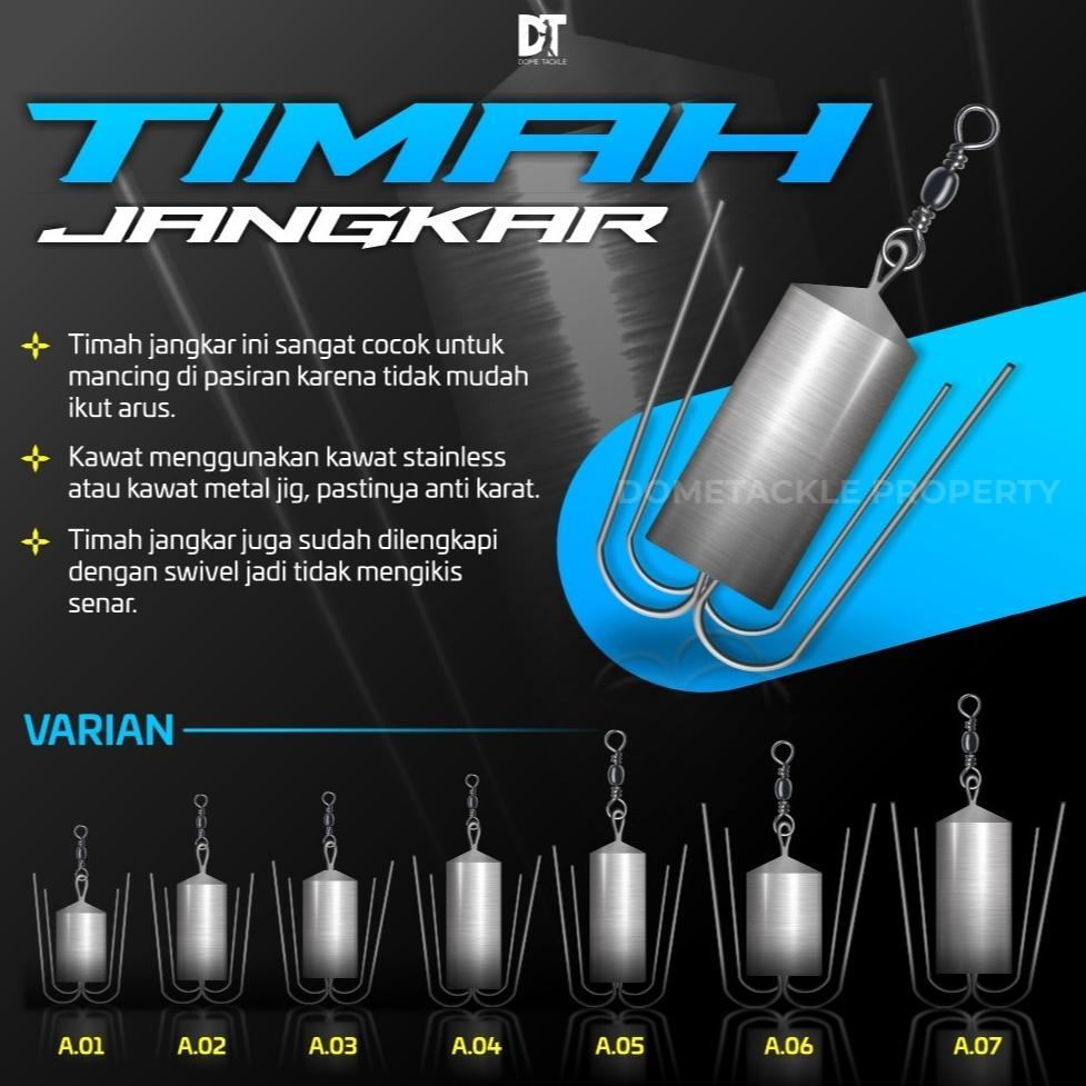 Bisa Cod Timah Pancing Jangkar Pemberat Pancing Anti Nyangkut Eceran Per 1 Pcs Timah Dasaran Mandas