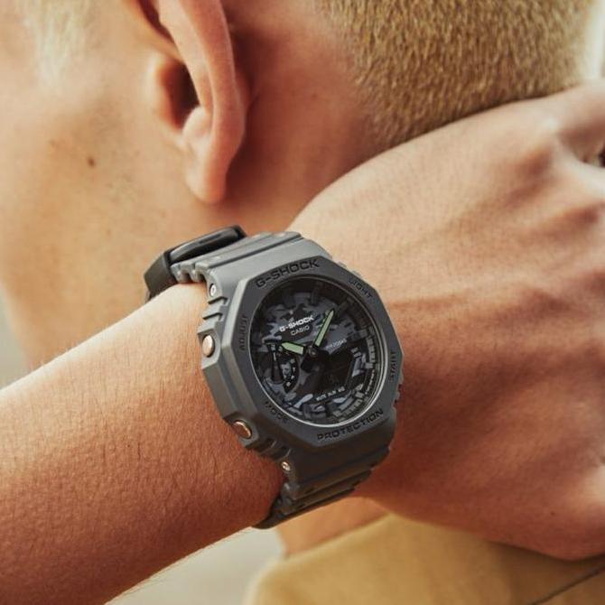 JAM CASIO G-SHOCK GA-2100CA-8ADR / GSHOCK GA2100CA ORIGINAL BERGARANSI