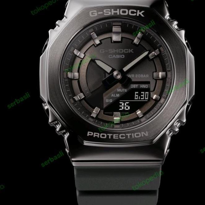 JAM CASIO GSHOCK GMS2100B / GM-S2100B-8ADR METAL COVERED ORI GARANSI