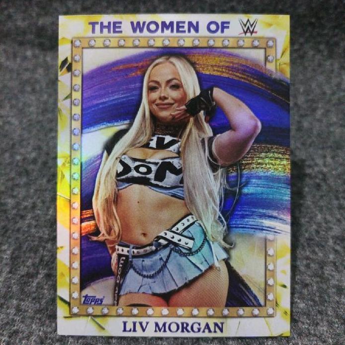 Kartu WWE the women of WWE liv morgan holo (custom card)