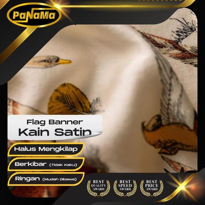 Cetak Spanduk Kain SATIN / Print Flag Banner / Spanduk Pecel Lele