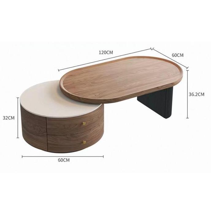 Nara Coffee Table // Perlengkapan Rumah // Furniture // Meja Tamu // Coffee Table // Aesthetic