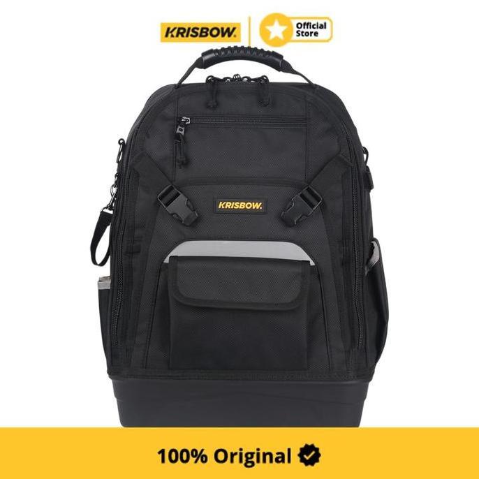 Krisbow 30 ltr Tas Ransel Perkakas - Hitam Tool Bag Tool Pouch