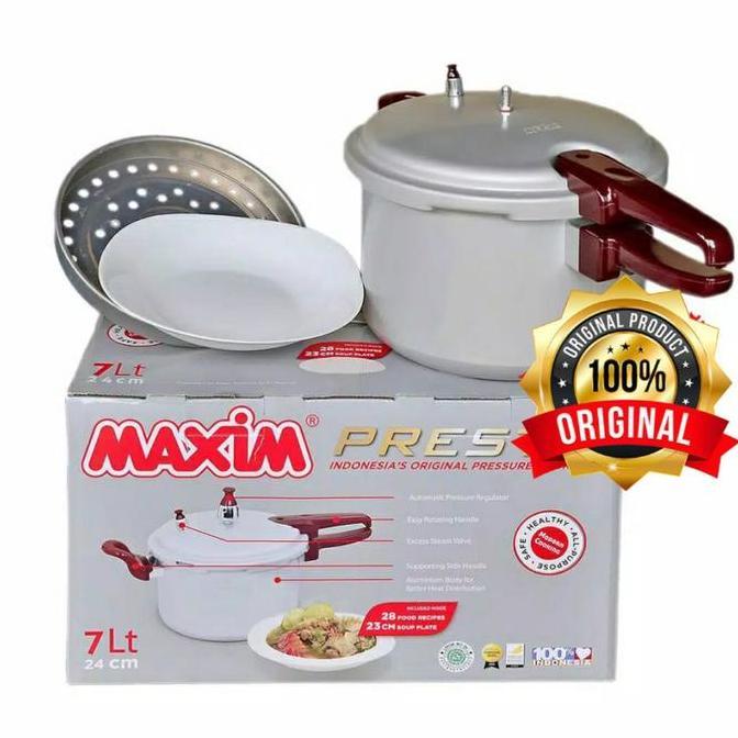 Maxim Presto 7Lt Panci Presto Pressure Cooker Original Maxim 7 Liter Terlaris