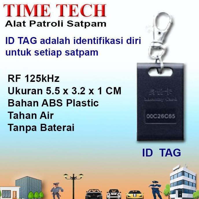 Seif- Time Tech 8100T Alat Patroli Satpam, Metal Tahan Air |