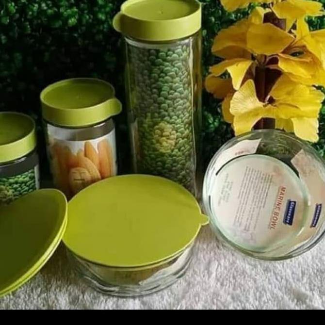 FYP TOPLES MANGKOK KACA GLASSWARE SET 5PCS GLASS JAR BOWL //