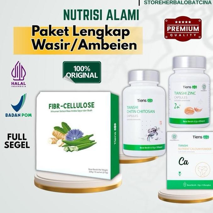 Tiens Herbal Alami Wasir - Nutrisi Alami Wasir Ambeien - Tiens Chitin Chitosan - Tiens Zinc Tiens Fi