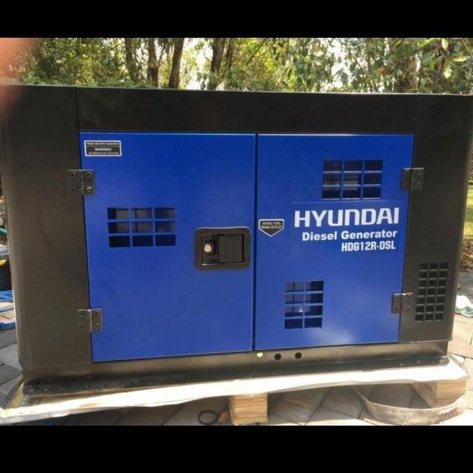 ] Mesin Genset Silent Diesel Generator HYUNDAI HDG 12 R Diesel 9000 watt