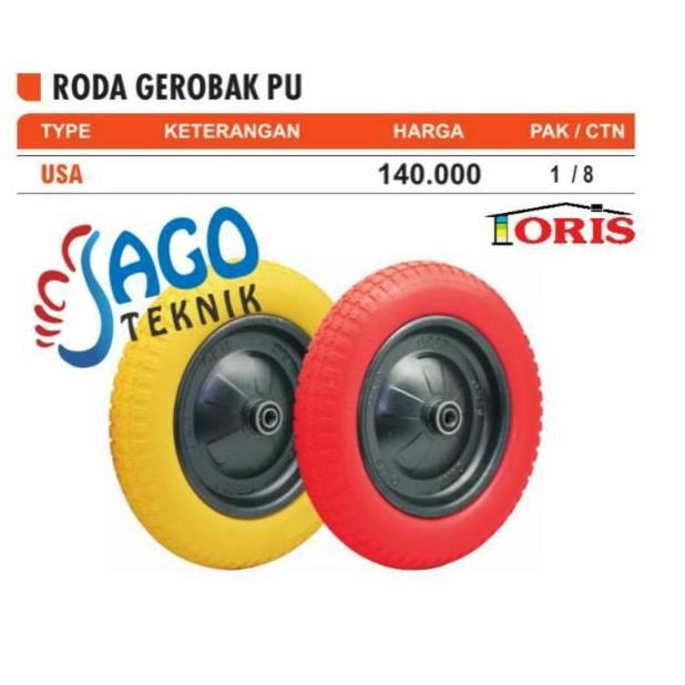 Ready...Ready...Ready...] ORIS Ban Gerobak Hidup ORIS Kecil Ready Stock Roda Gerobak PU USA 140.000 