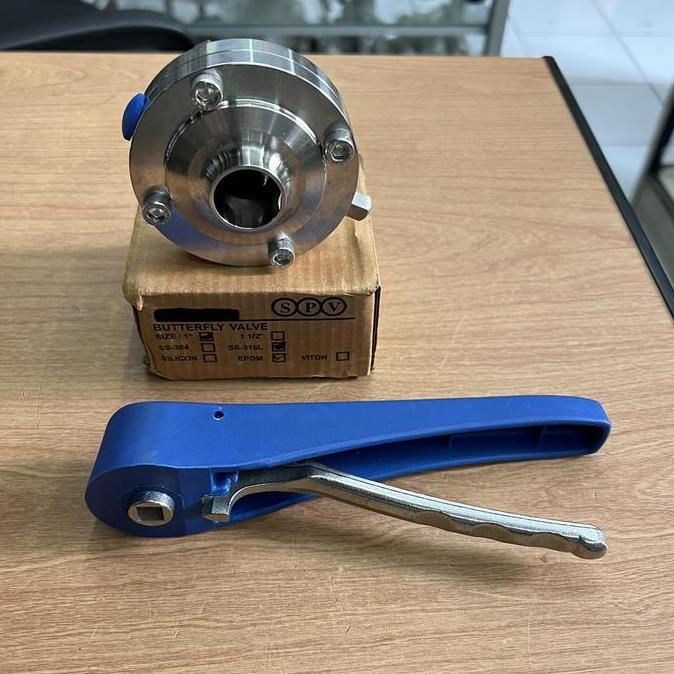 Butterfly Valve Sanitary Spv Size 1 Inch Material Ss316L Food Grade