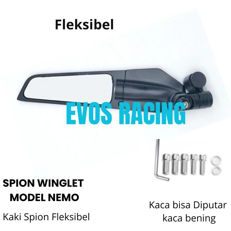 NEW PROMO grosir spion winglet cnc  model nemo universal nmax aerox vario pcx xmax universal motor