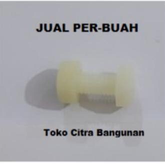 mur plastik baut plastik nylon nilon diameter 6 mm panjang 15 mm