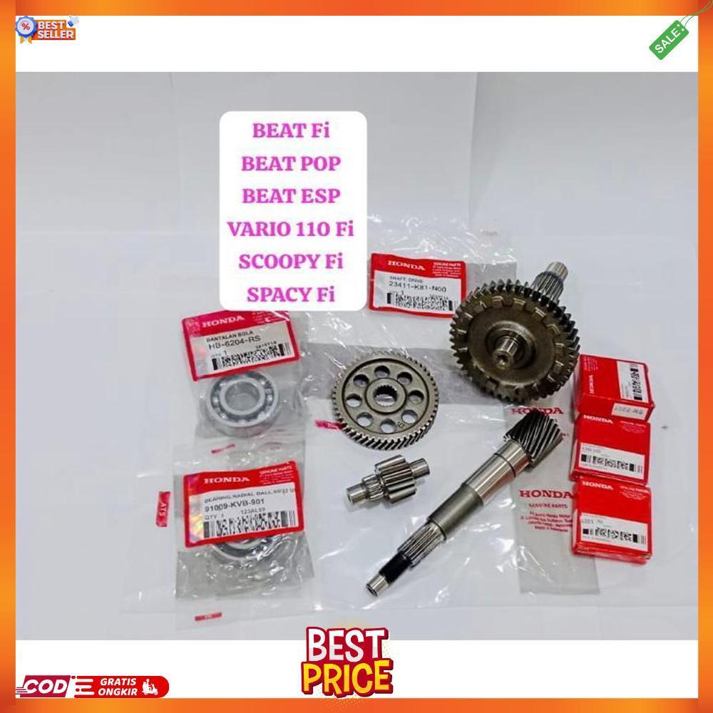 Gigi Gir Rasio Cvt Beat Fi Beat Pop Beat Esp Vario 110 Fi Scoopy Fi Spacy Fi Honda K81 Set Bearing A