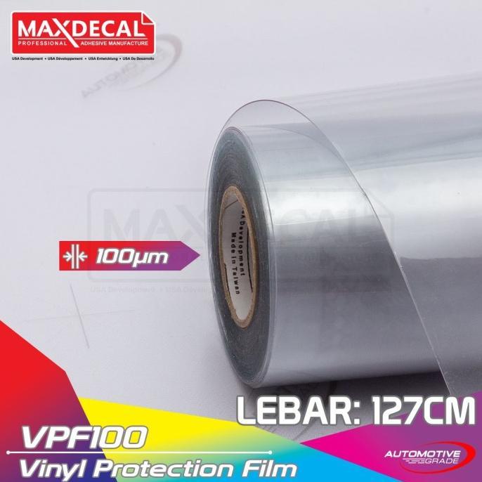 Sticker Gloss MAXDECAL VPF100 VPF 100 Mikron Vinyl Protection Film not PPF Laminasi Glossy