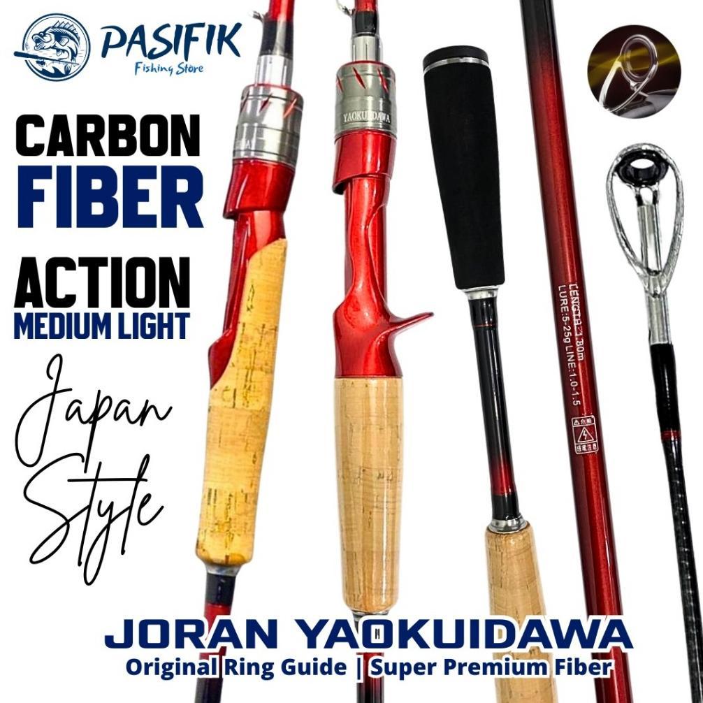 Pusat Alat Pancing - Joran Pancing 1.80M Action Light Carbon Fiber Joran Pancing Sambung 2 Bagian Jo