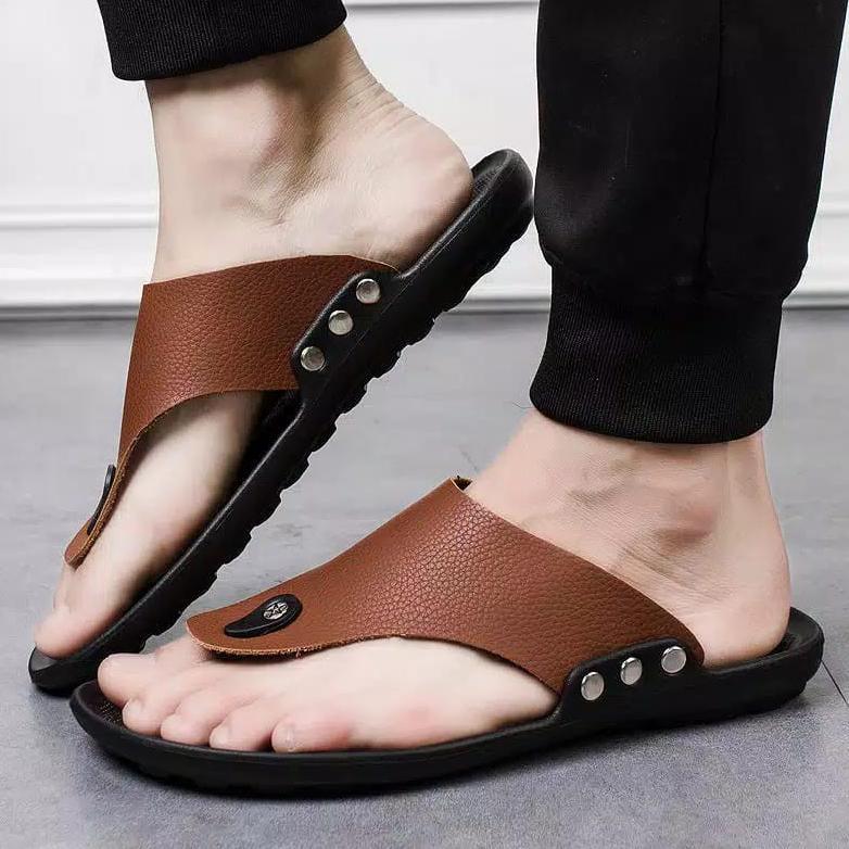 Diskon Sandal Kulit Pria Import Asli Original  Jnc 05 Kickers Model Terbaru