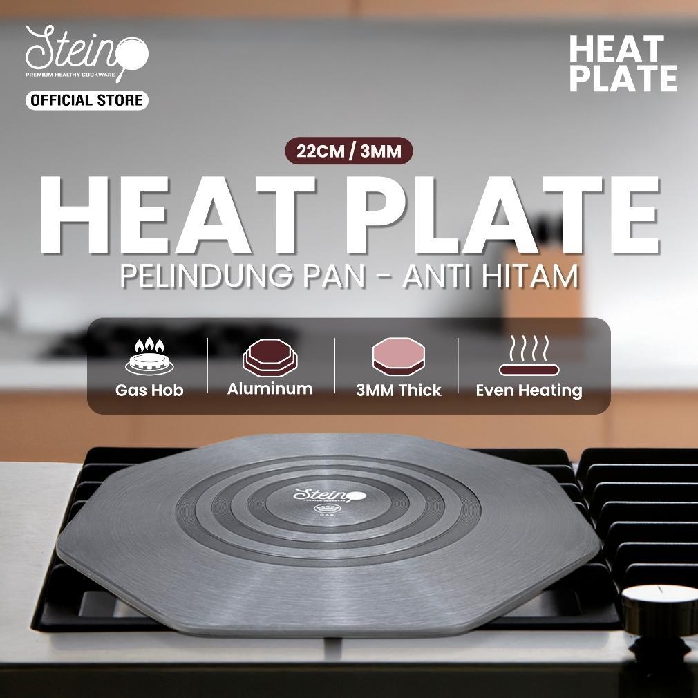 STEIN Heat Plate - Plat Alas Tatakan Panci Anti-Gosong/Hitam pada Panci 22cm