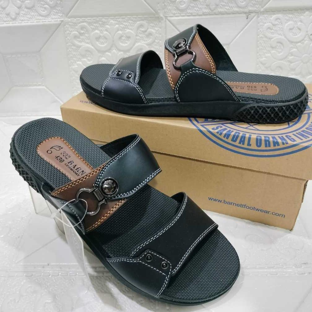 Diskon Sandal Slop Barenett Ecco 01 Pesta Pria Trendy, Sehari Hari Masa Kini Lebaran Terbaru//Bisa C