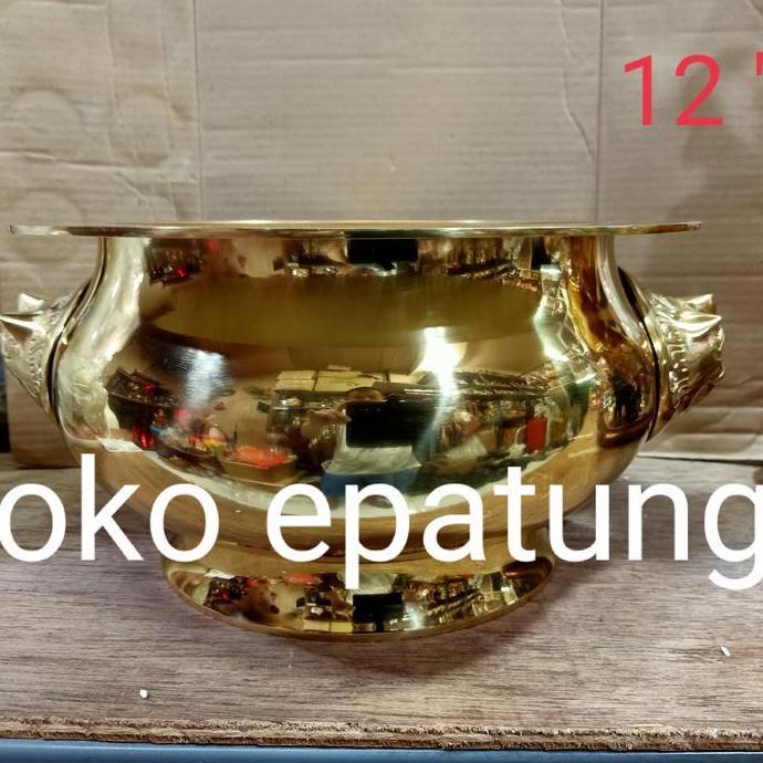hio lo hiolo kuningan kepala singa 12 "