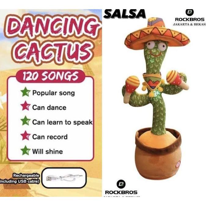 Tiktok Mainan Boneka Kaktus Joget Cactus Dance Menari Dancing Bicara