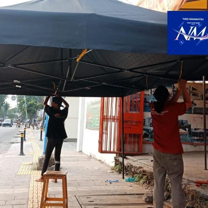 '' TENDA LIPAT 3X3 MURAH -HITAM ''
