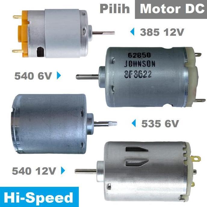 Dinamo High Speed DC Motor DIY Mini Grinder Mesin Bor Gerinda 3 6 12 V