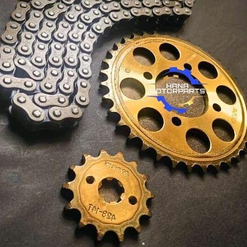 Parafelaa - Gear Set Smash New Gir Paket Smash Old Shogun 125 Chain Spoket Shogun 110 Gold Smash Tit