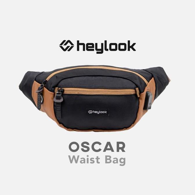 TAS SELEMPANG PRIA WAIST BAG NYLON OSCAR PRIA WAIST BAG DISTRO HEYLOOK PM