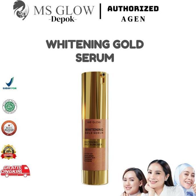 Ms glow Serum Gold Mencerahkan Flek  Hitam
