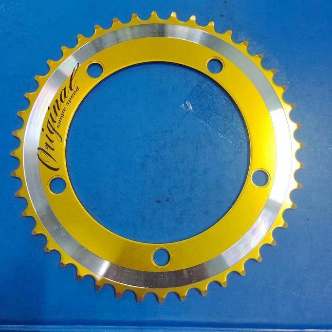 Promo Chainring Lasco 44T Bcd 130 Lasco Original Singel Speed Folding Fixie Bmx Cod