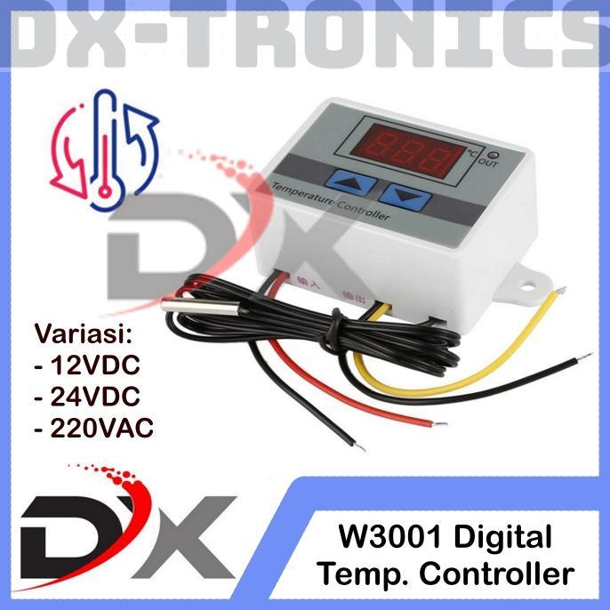 PROMO [HARGA SATUAN] XH-W3001 / HW-W3001 Thermostat Digital 220V AC 24V 12V DC Temperature Controlle