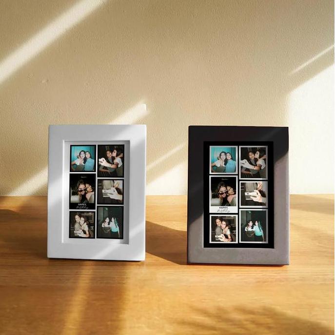 Clip- Cetak Foto Custom + Bingkai 4R Photobooth Miniframe - Frame Foto Kustom Minimalis Polos Kertas