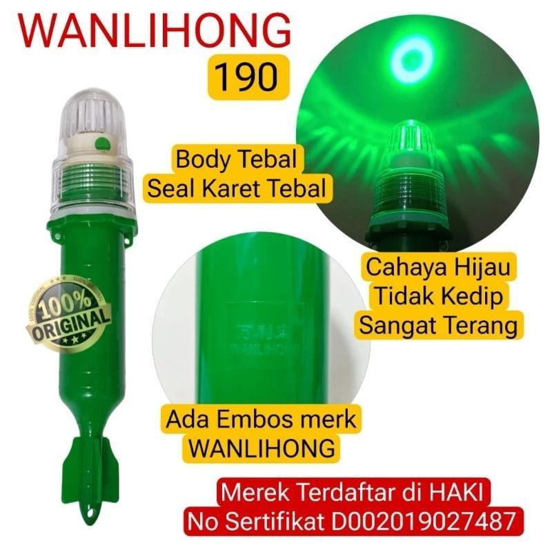 Lampu Nelayan Lampu Torpedo Fisnet Sight Wanlihong 1 Warna Tidak Kedip