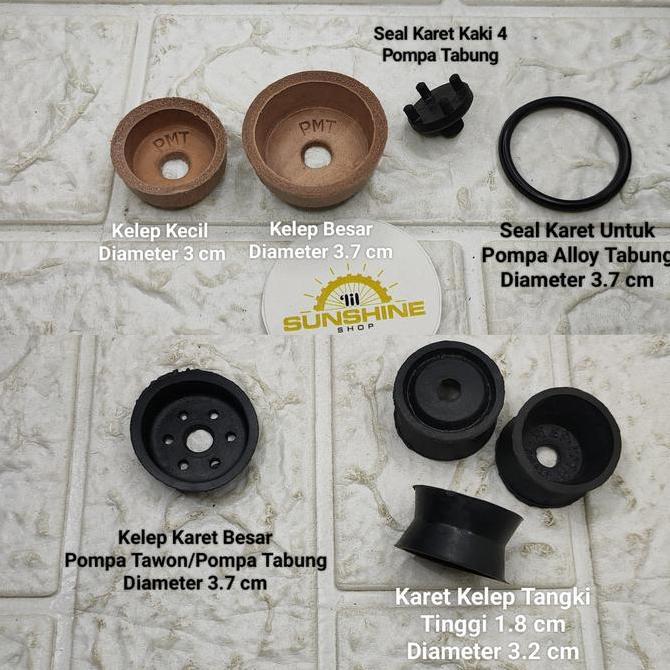 Promo Kelep Pompa Angin Ban Dalam Sepeda / Seal Karet Pompa Tabung Angin Alloy Untuk Sepeda Cod