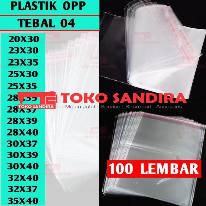 Newbitc- Langsungbungkus- 100 Lembar Plastik Opp Tebal 04/Opp /Plastik Opp Grosir