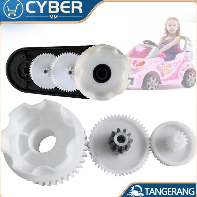 SYLVETI Gear Gearbox Mobil Aki 550 B Gear Girbox Girbok Mobil mainan Anak
