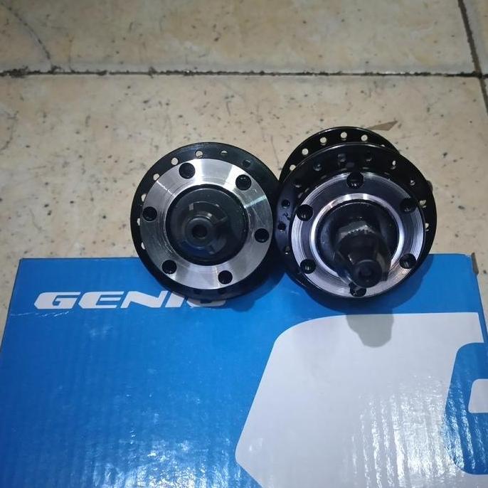 Ready hub freehub GENIO NPG 07 AL 36H 36 hole 6bolt discbrake QR quick release ulir drat sepeda mtb 