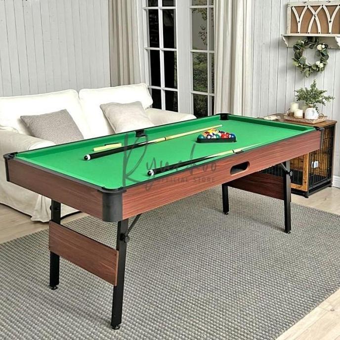 Terlaris Meja Billiard Mini Dapat Dilipat / Mini Pool Table 183Cm / Meja Billiard Portable