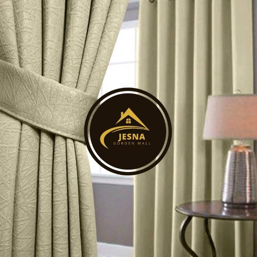 Gorden Blackout 12 Smokring Jendela Tebal Tirai Polos Hordeng Pintu Mewah Premium Minimalis