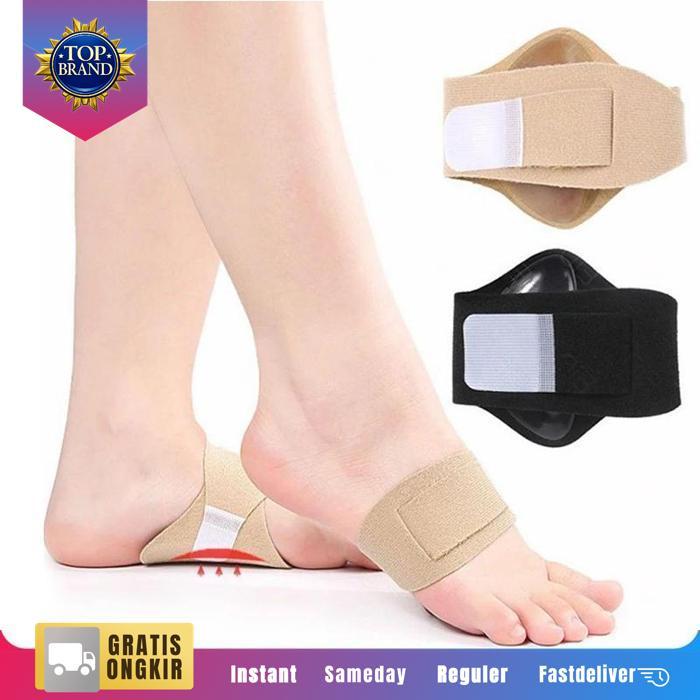 2Pcs/Set Arch Support Flat Foot Corrector Silikon Flat Foot Insole Universal Alas Sepatu Kaki Datar
