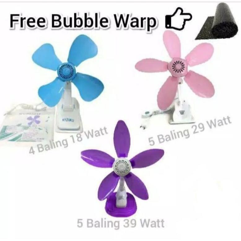 HOT SALE Kipas Angin Jepit Kyzuku 18 watt / 29 watt / 39 watt / Kipas jepit / kipas dinding / Kipas 