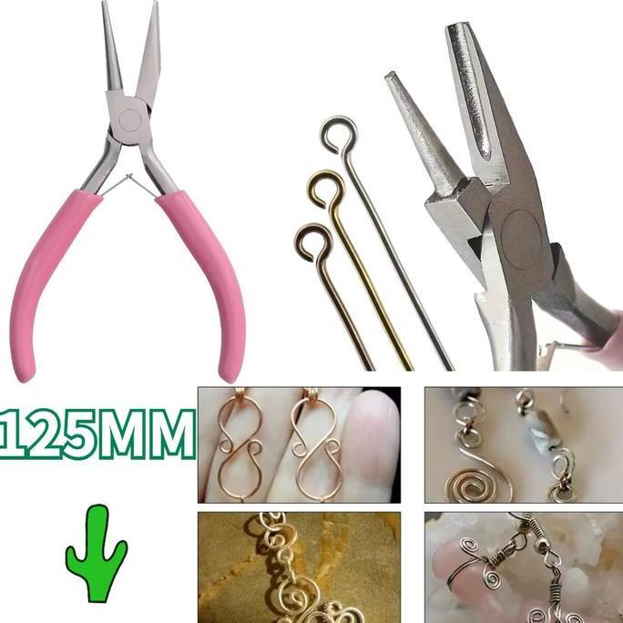 RGPOTZ Tang Pembuat Umpan Lure Beadsmith Tang Loop Concave Tang Loop Tang Pembulat Kawat