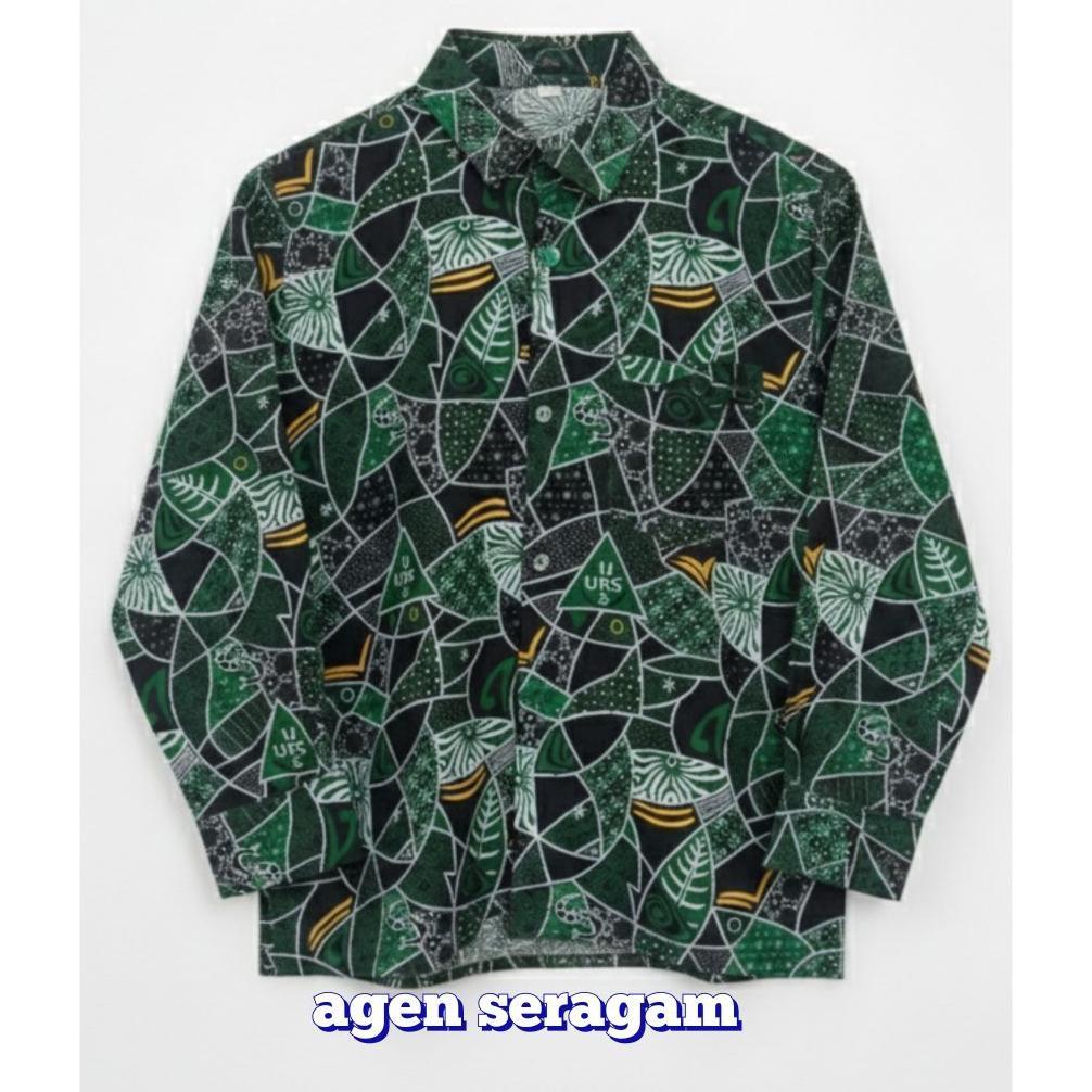 Tahan Lama  Hem Batik Uks Sd Sidoarjo Panjang Seragam Sekolah